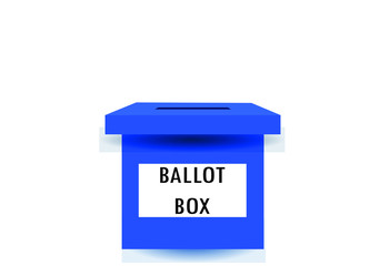 Voting box for democracy general election process. Illustration vector