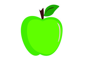 Green apple illustration vector