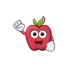 apple cartoon vector ilustration