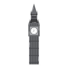 big ben london tower landmark vector illustration - obrazy, fototapety, plakaty