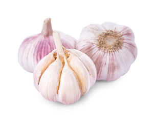 Garlic isolated on white background