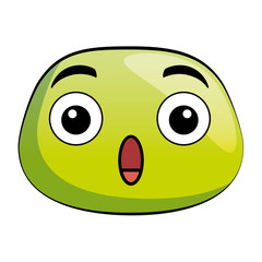 terrified emoji face icon vector illustration design