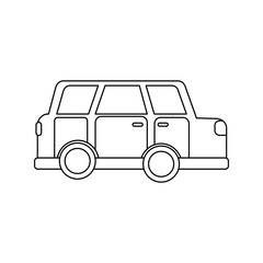 car vehicle transport classic automobile vector illustration