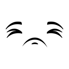 sad emoji face icon vector illustration design