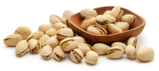Closeup of some roasted pistachio