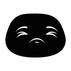 sad emoji face icon vector illustration design