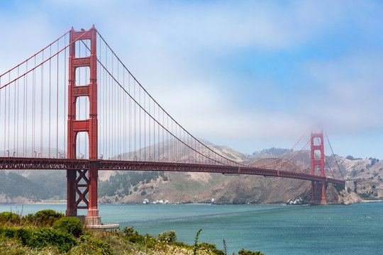 The Golden Gate Bridge, San Francisco, California.