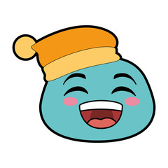 happy emoji face icon vector illustration design