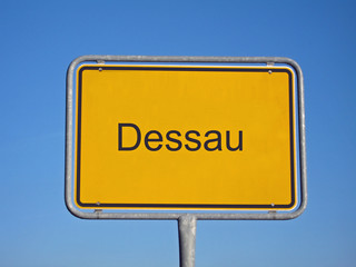 ortseingangsschild dessau