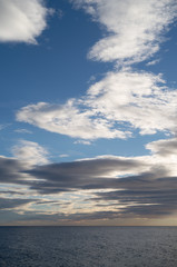Clouds over the sea