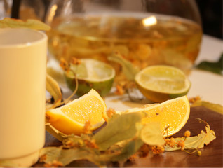 herbal linden homemade tea