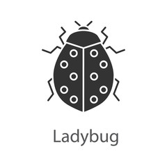 Ladybug glyph icon