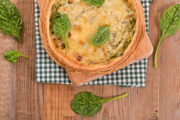 Spinach tart. 