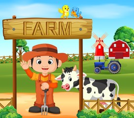  Farm scenes with many animals and farmers