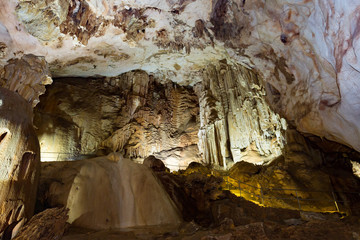The karst cave Emine-Bair-Khosar in Chatyr-Dag mountain in Crimea