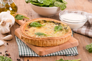 Spinach tart. 