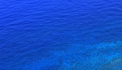 Obraz na płótnie Canvas Clear water of the sea.