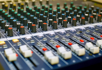 Fototapeta premium Mixer console