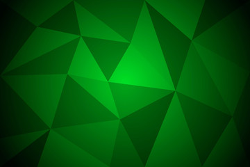 Green color polygonal vector background. Can be used in cover design, website background. Vector eps 10.