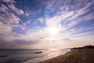 Fototapeta na wymiar Landscape of Naksan Beach in Yangyang, Gangwon Province.