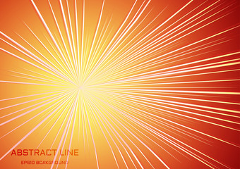 Obraz premium abstract orange red radial speed line gradient background