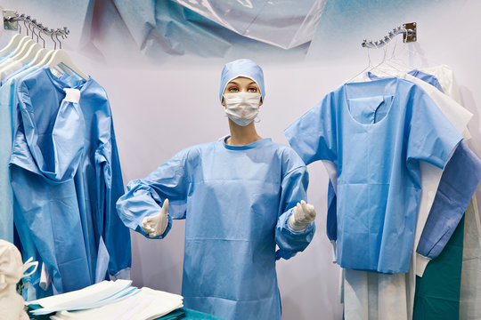 Mannequin In Surgical Gown