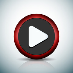 Play button sign illustration