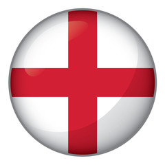 Obraz premium Icon representing button flag of England. Ideal for catalogs of institutional materials and geography