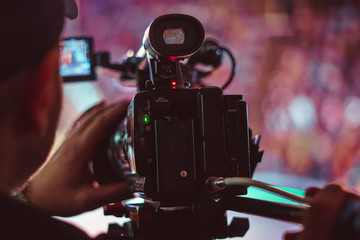 video camera of the event