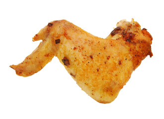 Chicken wing isolated on white background