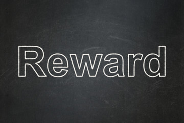 Obraz premium Business concept: text Reward on Black chalkboard background