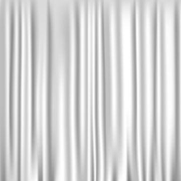 White Silk Curtain