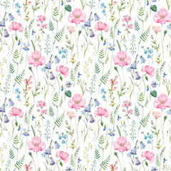 Watercolor floral pattern