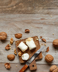 Italian mozzarella sticks stuffed with ricotta