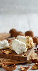 Italian mozzarella sticks stuffed with ricotta