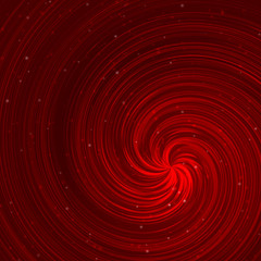 Red spiral abstract background.
