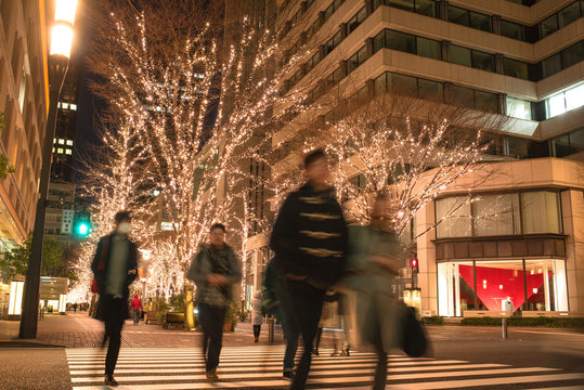 Christmas and new year illumination in Marunouchi, Tokyo　丸の内イルミネーション