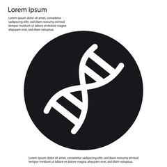 Dna Chromosome Vector Icon