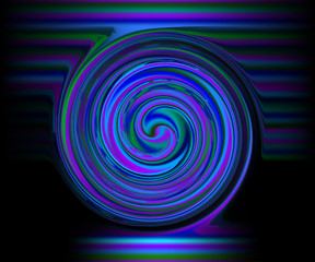 Abstract black neon background with vertical pink, purple stripes
