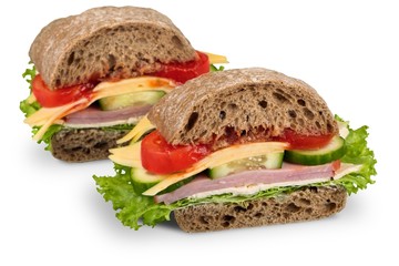 Roast beef and mozarella ciabatta
