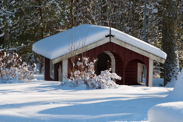 Winter landscape in Sweden