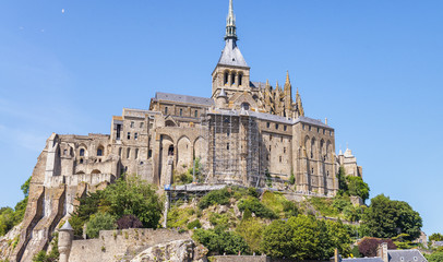 Obraz premium Mont Saint Michel Castle in Normandy, France