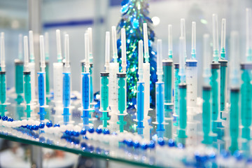 Medical syringes of different sizes