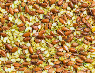 Healthy food from grains of flax