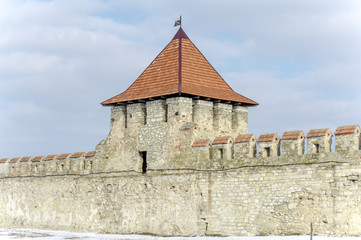 old fortress in winter