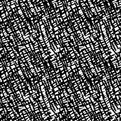 Black and white hand drawn seamless pattern in vector, grunge texture