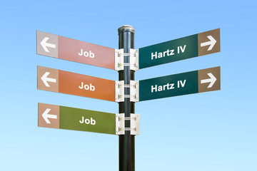 Obraz premium Schild 294 - Hartz IV