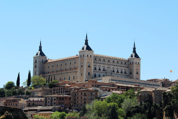 Fototapeta na wymiar The Alcazar of Toledo, Spain 