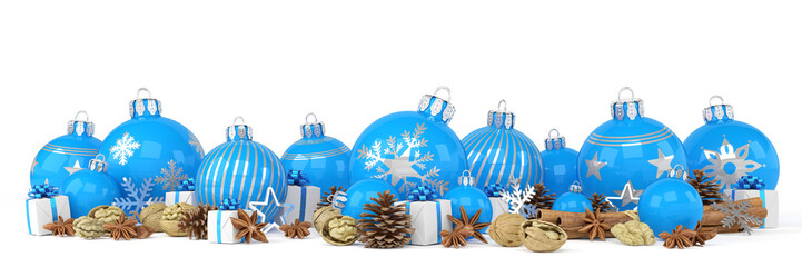 Weihnachten - Weihnachtskugeln, Christbaumkugeln, Anis, Sternanis, Zimt, Zimtstangen, Walnüsse, Geschenke © marog-pixcells