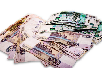 Obraz na płótnie Canvas Russian money isolated